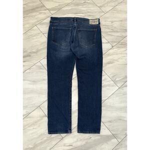 True Religion Jeans Men’s Size 36 x 30 Rocco Relaxed Skinny Dark Wash Denim Blue
